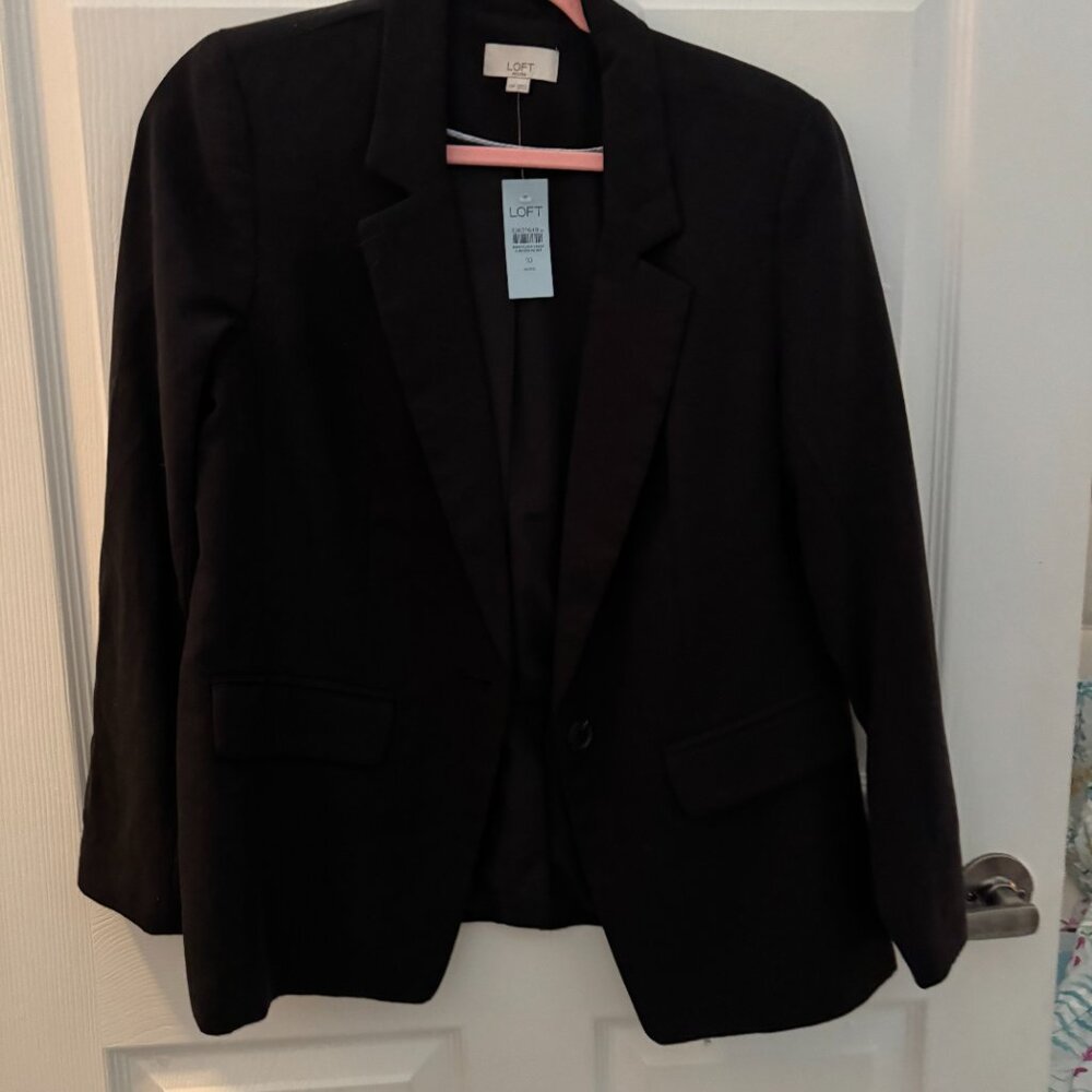 LOFT Elegant Black Blazer - Picture 6 of 6